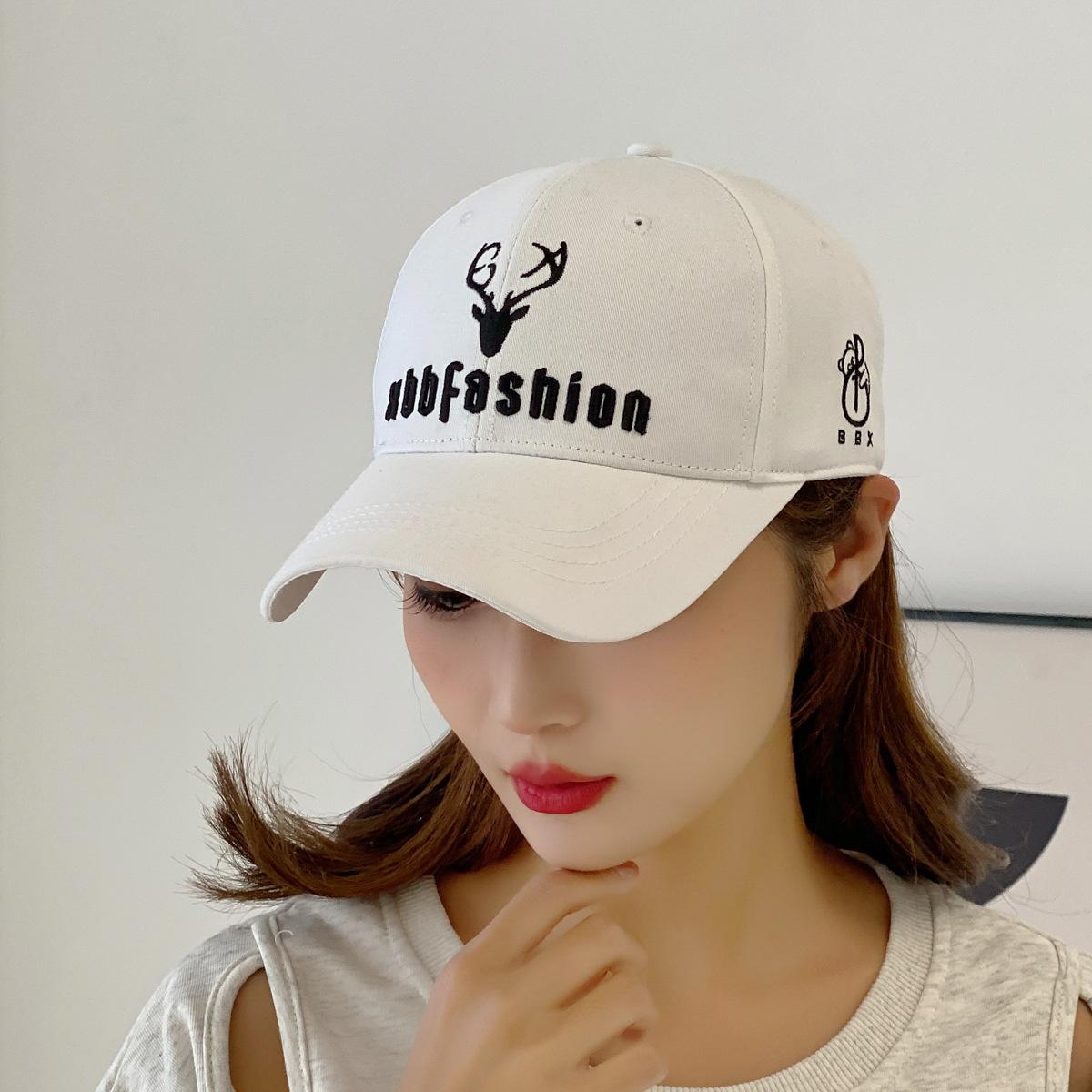 

Fashion Versatile Sunshade Sunscreen Men s and Women s Trend Hats Baseball Caps Four Seasons Hats белый