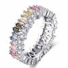 Japan And South Korea Simple Candy Rainbow Color Ring Women'S Sweet Gift Style Light Luxury High Sense Versatile Jewelry
