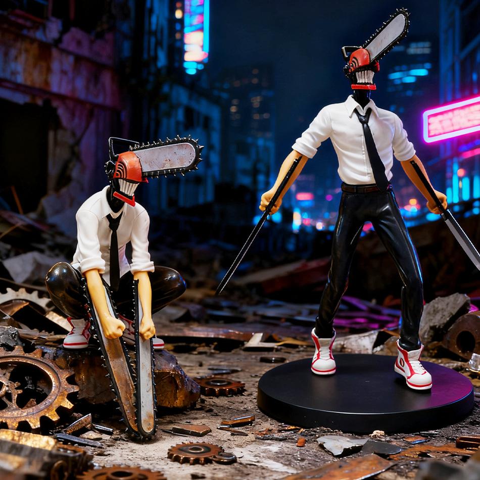 Chainsaw Man Denji Anime Figure Denji/Power Action Figure 1560 Chainsaw Man Denji Figurine Adult Collectible Model Doll Toy