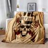 Guns N Roses Hard  Rock Band Blanket,Soft Throw Blanket for Home Bedroom Bed Sofa Picnic Travel Office Rest Cover Blanket Kids