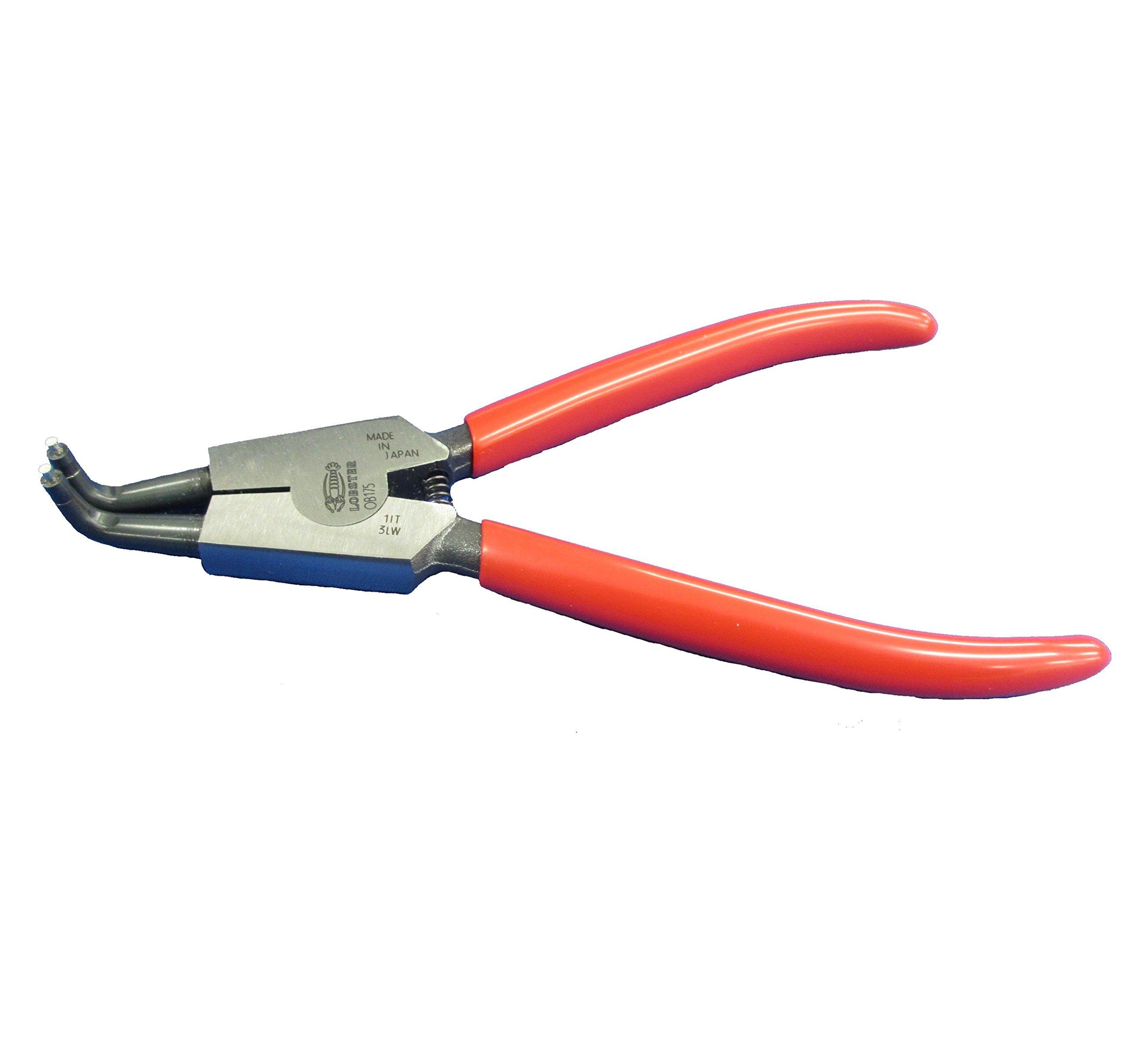 

Lobtex OB125 Snap Ring Pliers with Curved Jaws (Ebi) красный