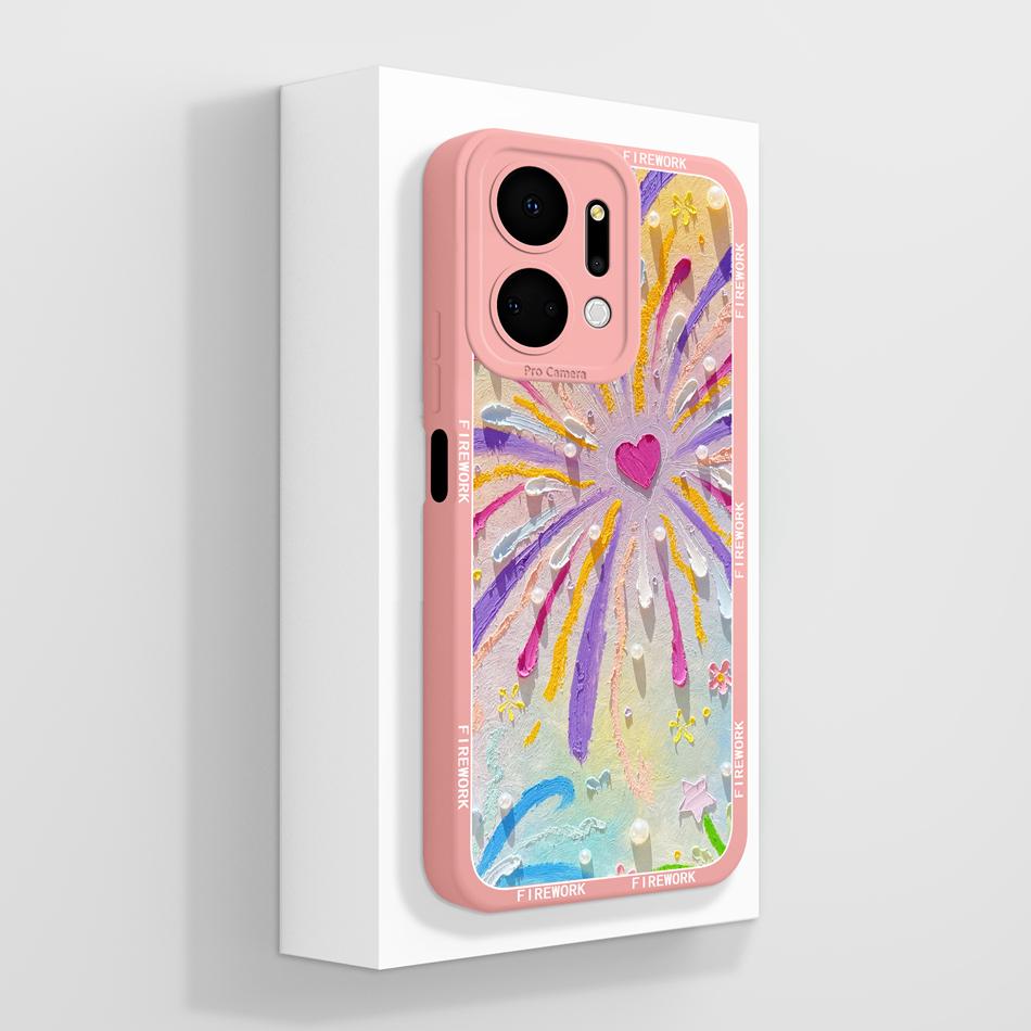 Für Honor X7 X7A X7C X7D X70 Hülle Anime Faule Katze Funda Für Honor X 7 Weiche Flüssigsilikon Handy-Rückseite Vollschutzhülle