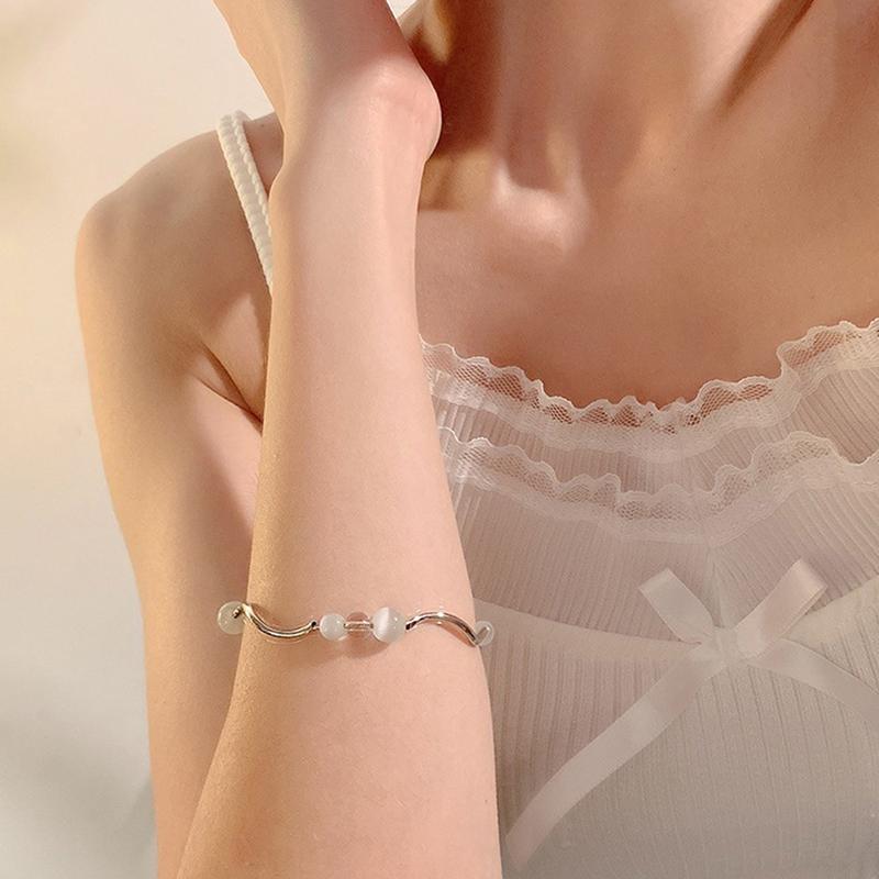 Creative Opal Beaded Bracelet For Women Irregular Chain Splicing Bracelets