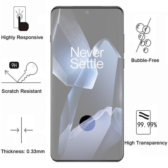 Shockproof Case - Phonillico® - OnePlus 13 - Flexible - Transparent - 2 Tempered Glass