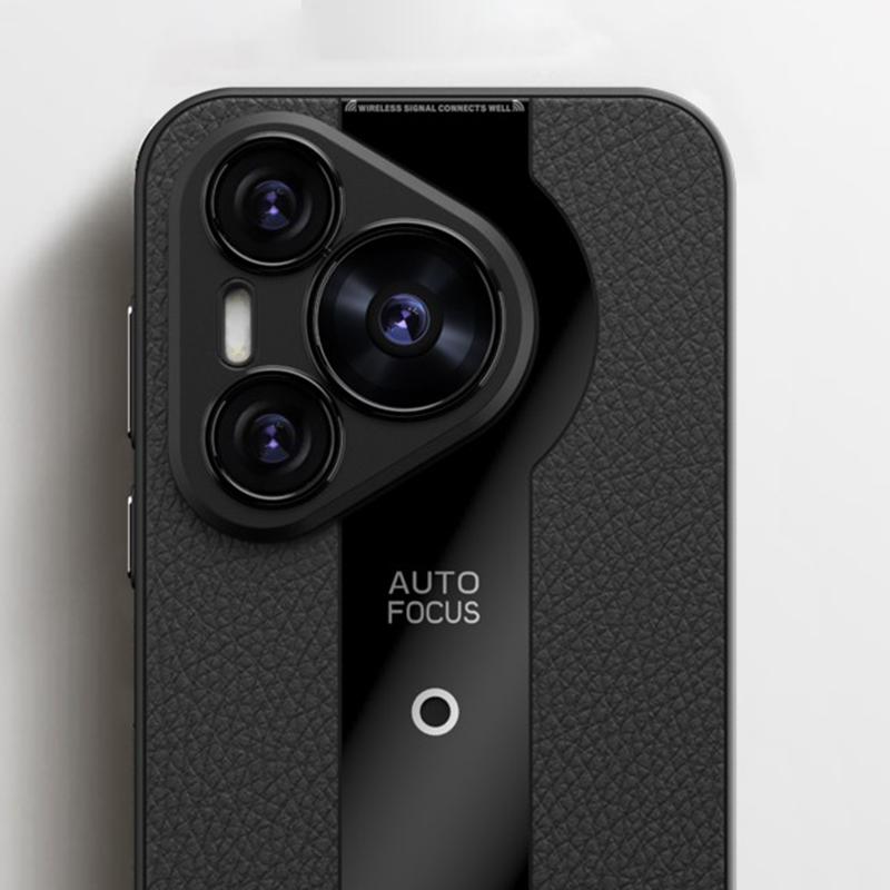 Q.COO Für Huawei Pura 70 Pro/Pura 70 Pro+ Hülle Stoßfest PU+TPU+Acryl Handyhülle