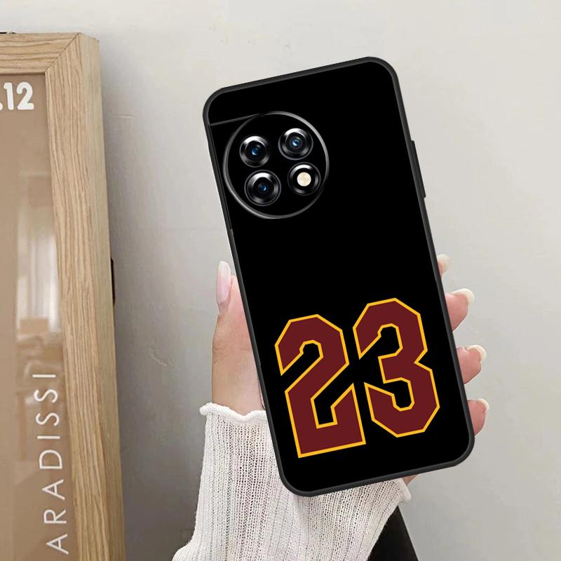 Basketball Number 23 Case For OnePlus 12 11 9 10 Pro 9RT 10T 10R 12R OnePlus Nord 2 CE 3 Lite CE4 N10 N20 Cover