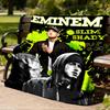 1pc Eminem, Rap God Outdoor Flannel Blanket, Cozy & Warm Soft Te Playful Design, Napping Camping,