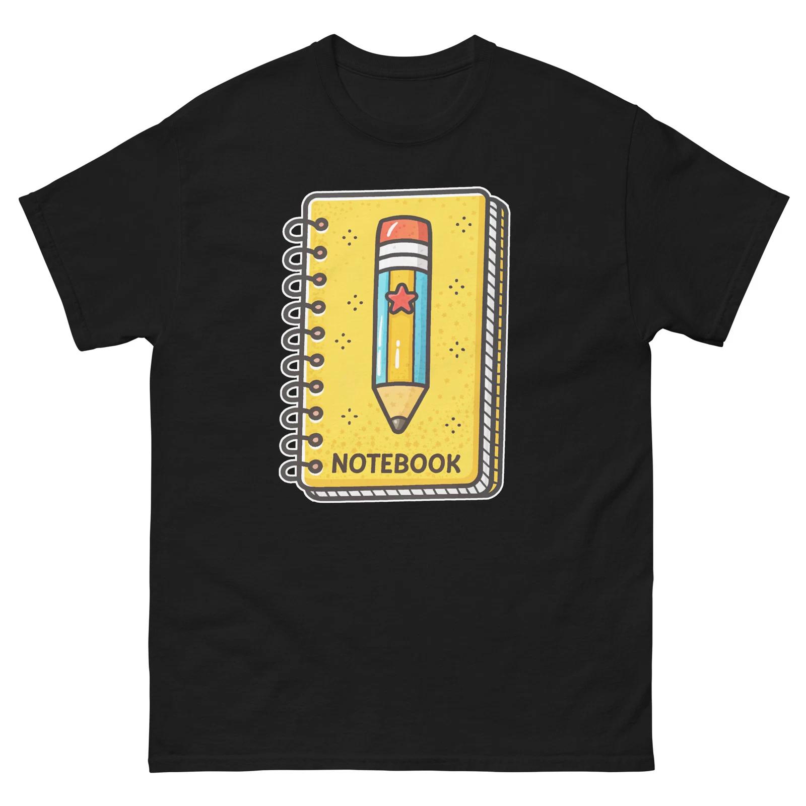 Notebook School Classroom Object Office Teacher T-Shirt L