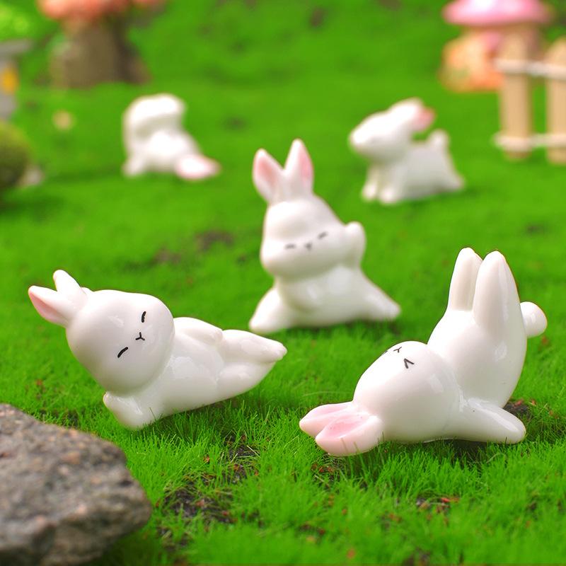Cute and Sporty Little Rabbit Home Desktop Decoration Accessories Cartoon Rabbit Ornaments
