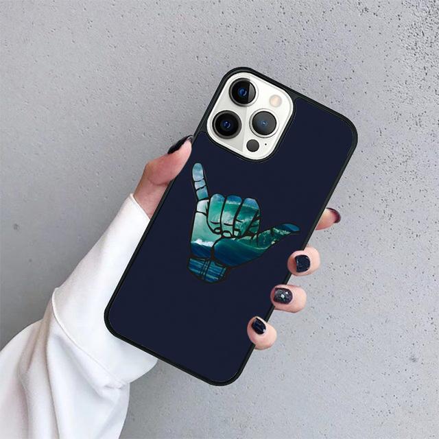 Surfer Surf Hang Loose Shaka Phone Case Cover For iPhone 17 Air 15 16 14 13 12 Pro Max 11 Pro Max Plus Coque Shell