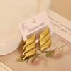 European American Trendy Cross-Border Punk Cold Wind Stainless Steel Earrings Geometric Irregular Drop Fashion Jewelry