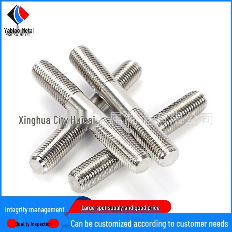 Hot-Dip Galvanized 304 Stainless Steel Double-Ended Half-Thread Stud Bolt