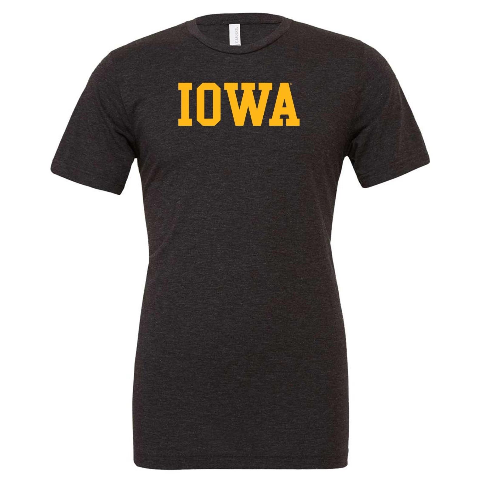 Iowa Hawkeyes Basic Block Triblend T-Shirt 2XL