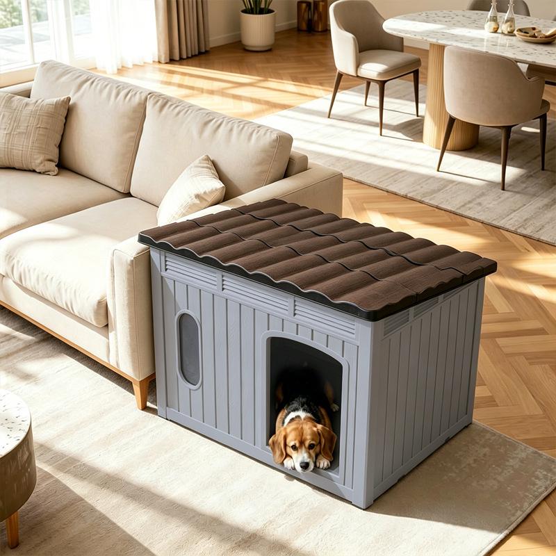 Rainproof Warm Cat Villa: Breathable Semi-Closed Indoor/Outdoor Pet Nest Cat House