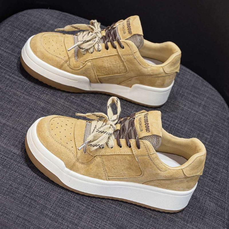 Leather Thick-soled Height-increasing Versatile Board Shoes Women's New Spring and Summer Women's Lightweight Soft Soles Do Not Tire Feet