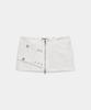 Etosome Front Zipper Belt Detail Mini Skirt (White)