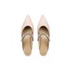 Fashion 2025 Flat Shoe for Women Spring Summer Shallow  Pointed Flat Women Mary Jane Shoes Lacquer Leather Multi Color Half Slippers