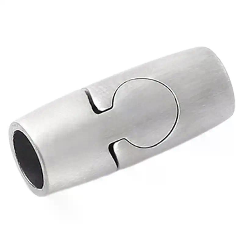 Stainless Steel Magnetic Clasp 6mm 8mm Hole Secure Closure Magnet Buckle for Leather Cord DIY Bracelet Necklace Crafting