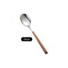 Ins tableware Internet celebrity 304 stainless steel knife and fork imitation wood grain handle steak knife and fork gift box set dessert spoon