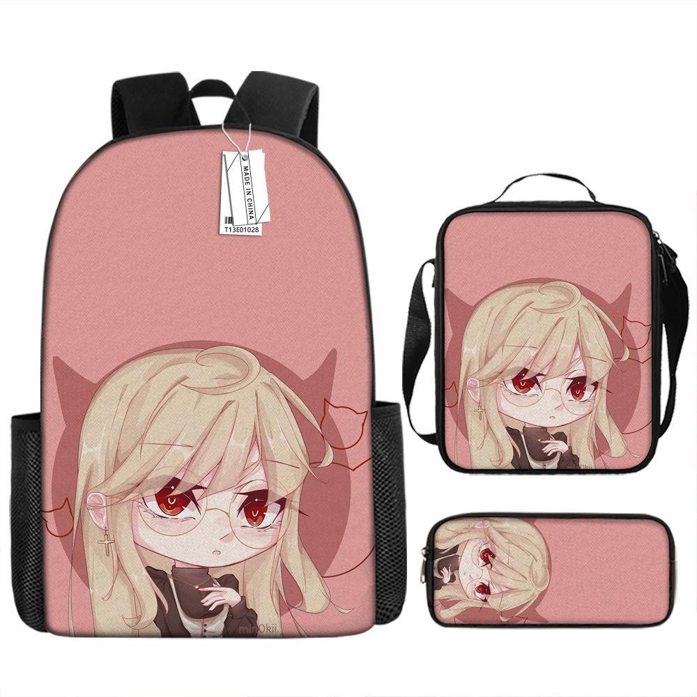 Luxury Novelty Peculiar Cool Anime Cartoon 3D Print 3pcs/Set pupil School Bags Laptop Daypack Backpack Lunch bag Pencil Case