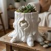 Decorative Frog Shaped Flowerpot 3D Printed Stump Potted Plant Pen Holder  Desktop Organizer