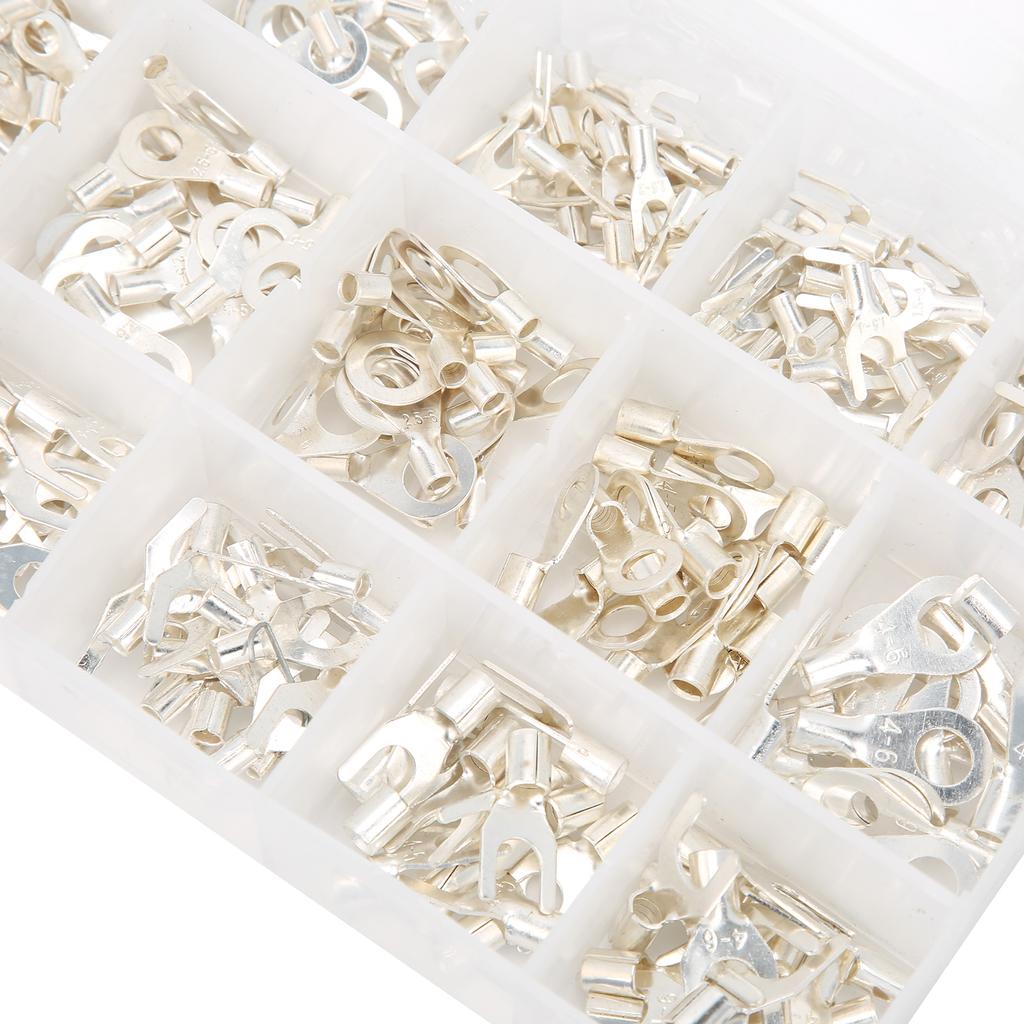 420Pcs Wire Lugs  Terminals Set Cold Crimping Electrical Cable Connector Boxed