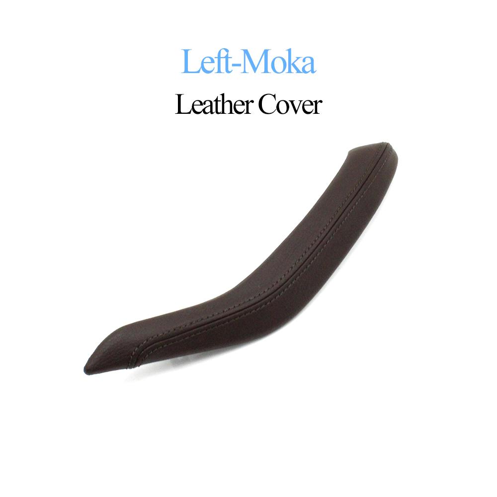 Car Front Rear Left Right Passenger Door Pull Handle Leather Outer Cover Trim Replacement For BMW X5 X6 F15 F16 2014-2018