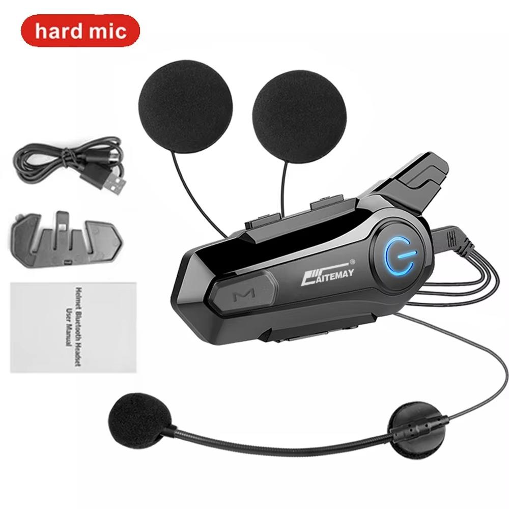 Bluetooth Hodetelefon Motorsykkelhjelm Intercom Headset 1000M For 2 Førere Intercomunicador Moto Trådløs Interfon Håndfri Anrop