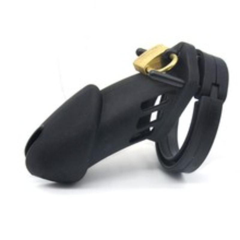 New Male Chastity Cage Set Anti Off Lock Penis Ring Cock Cage Kit Trainer Sex Toys Sexy Adult Goods for Men