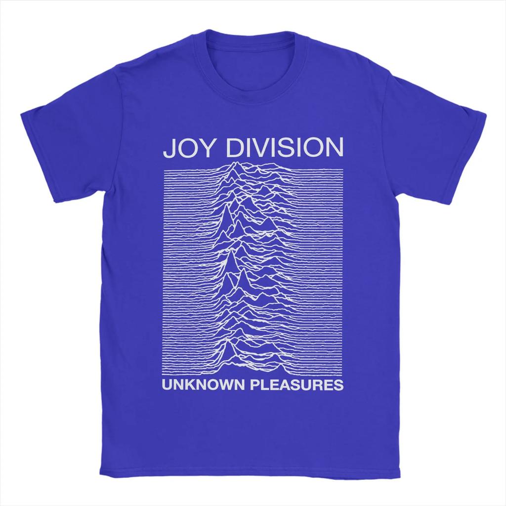 Camiseta Masculina Joy Division Unknown Pleasures 100% Algodão Roupas Novidade Manga Curta Gola Redonda Camisetas Estampadas