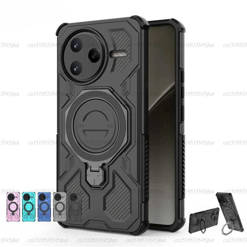 Magnetic Wireless Charge Cover For Xiaomi Poco F7 Ultra X7 Pro Phone Holder Case For Poco F7 Ultra Cover For Poco F7 Ultra Case