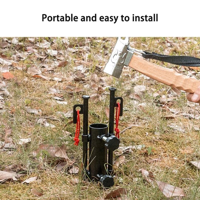Canopies Rod Fixed Tube Adjustable Tent Canopies Holder Camping Awnings Rod Holder Windproof Canopies Rod Fixed Tube Stand