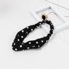 Korean New Wave Point Hair Bands Fashion Wild Cross Turban Elastic Sports Wash Face Makeup Yoga Woman Headbands Hair Accessories