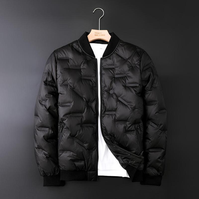 Outdoor High-quality Fitness Running High-quality Laminated Feather Jacket Comfortable and Breathable Men's Warm Baseball Jacket