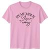 Remember Your Why TShirt Inspirational Motivational Gift For Him And Her