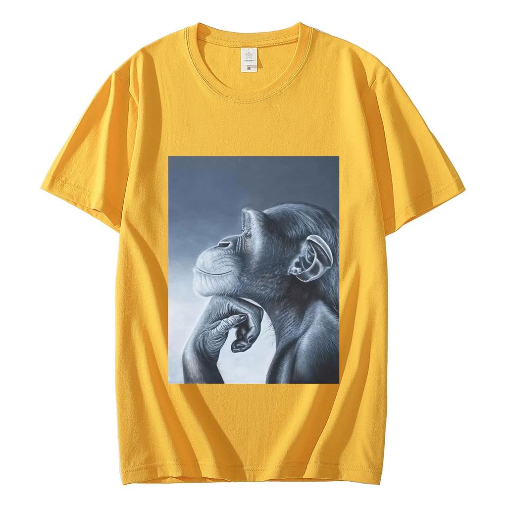 Lustige Rage Bait Affen Meme T-Shirts Mode Vintage Kurzarm T-Shirts Herren Damen Kleidung Sommer Hohe Qualität Baumwoll T-Shirts