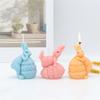 Easter Egg Shell Rabbit Silicone Candle Mold DIY Adorable Bunny Shaped Silicone Mold  Easter Themed Candle Making