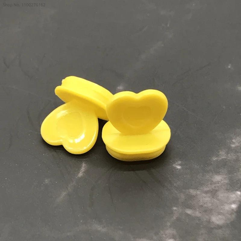 500pcs High Quality Creative Disposable Injection Milk Tea Cup Lid Stopper Handmade DIY Accessories Heart Shape Stopper 500pcs