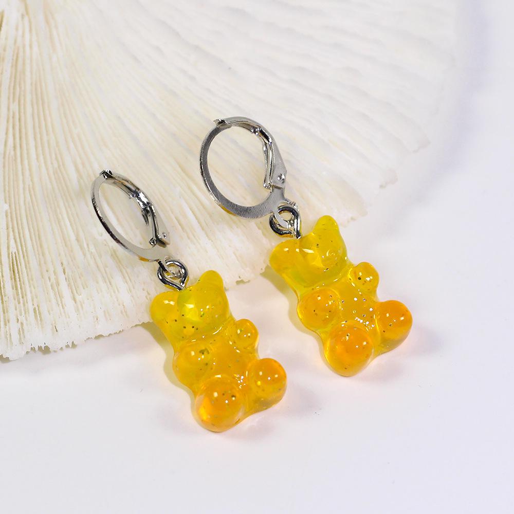 Set Collana e Orecchini Orsetto Colore Caramella - Gioielli Carini e Versatili per Donna