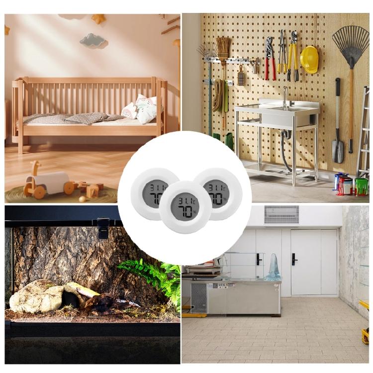 3Pack Sensitivity Mini Digital Temperature and Humidity Meter,Humidity Measurement Stable and Accurate Hygrometer