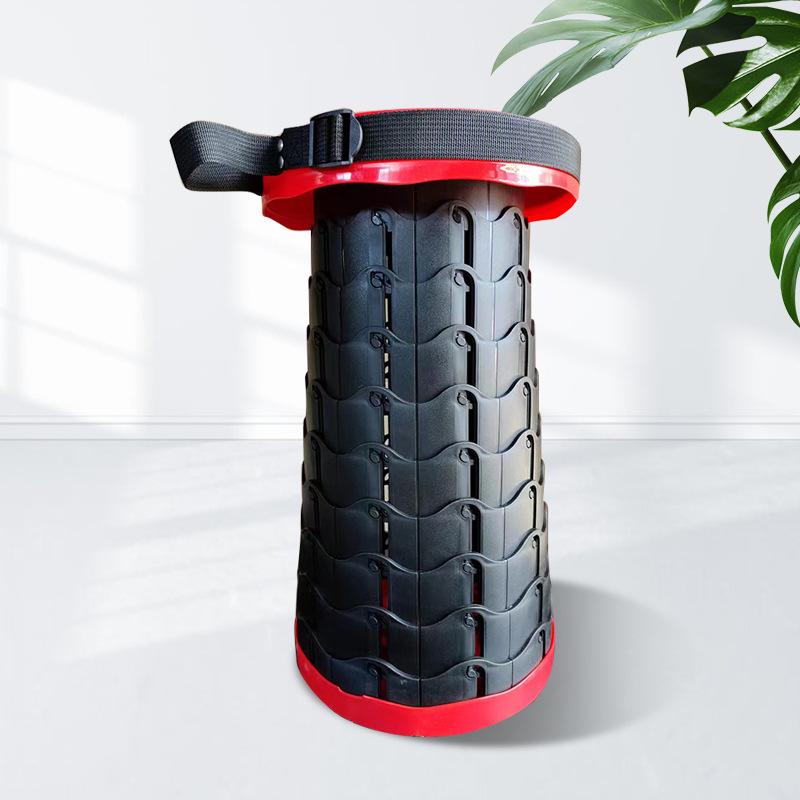 Portable Telescoping Folding Camping Stool Outdoor Foldable Beach Chair Folding Camping Chair for Travel Hiking Fishing Garden