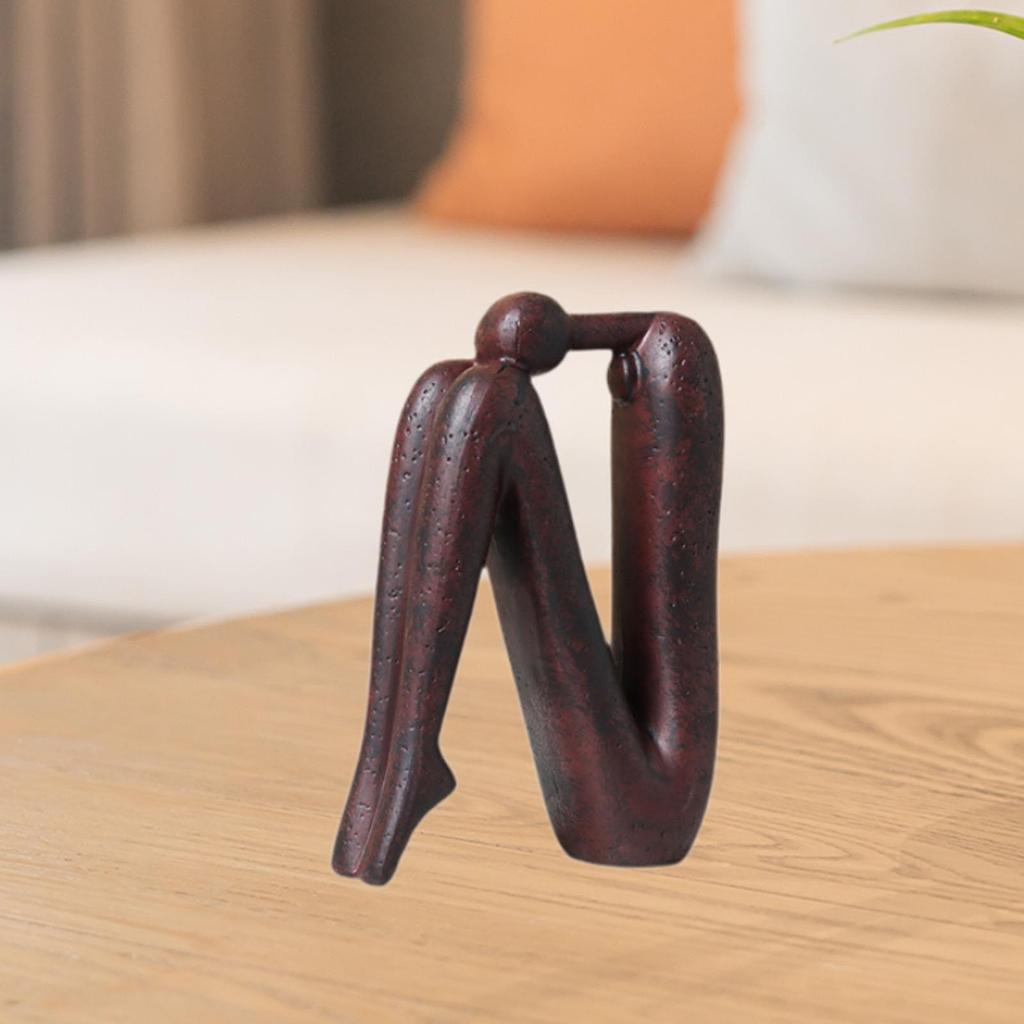Abstrakte Figur Skulptur Desktop Ornament Dekorative Figur Moderne Statue für Bücherregal Schlafzimmer Esstisch Geburtstagsgeschenk