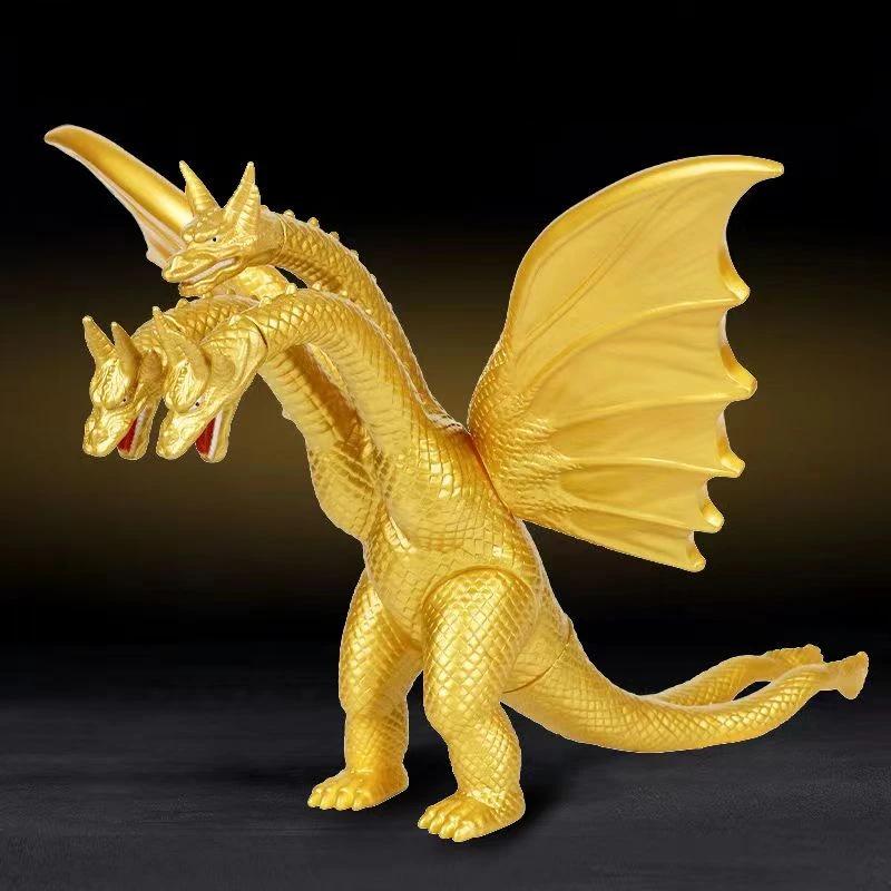 Anime Godzilla VS King Kong Action Figure King Ghidorah Three Headed Golden Dragon PVC Model Collectibles Toy Kid Holiday Gifts