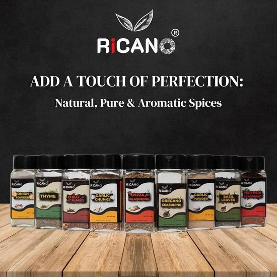 Ricano Timian 15g | 100% Naturlige Tørkede Blader | Essensielt Kjøkkenkrydder | Autentisk Middelhavssmak | Ideell for Matlaging  (15g, Pakke med 1)
