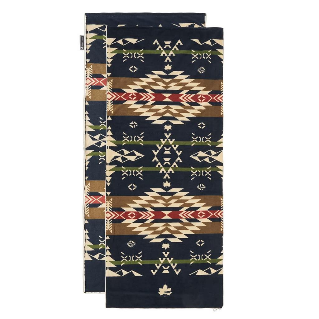 LOGOS Bulky Fleece Separate Sleeping Bag (LOGOS LAND) 72600981, Navy, Approx. 80cm Wide X 190cm Long