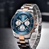 Benyar Men's Stainless Steel Multifunction Chronograph Watch - Luminous, Waterproof S002