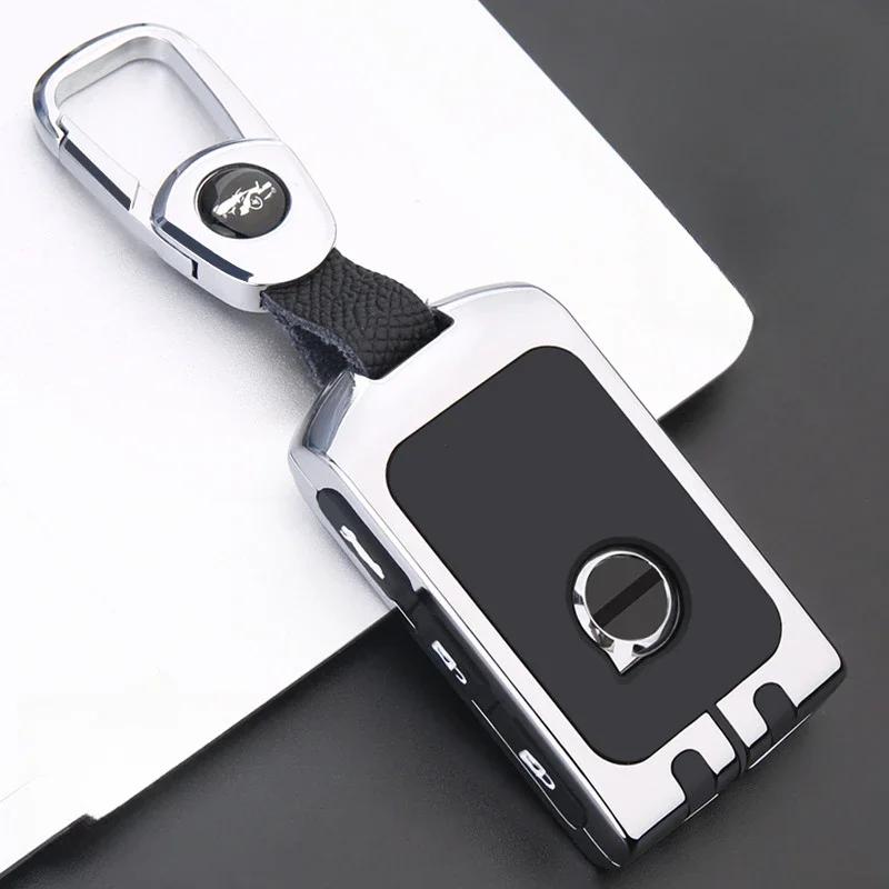 Car Zinc Alloy Key Case Holder Cover Shell For Volvo XC40 XC60 S90 XC90 V90 2017 2018 T5 T6 T8 Fob Smart Key Protection Bag