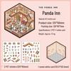 Panda House 3D Cartoon Pet Stickers: DIY Miniature Landscape & Educational Journal Decorations