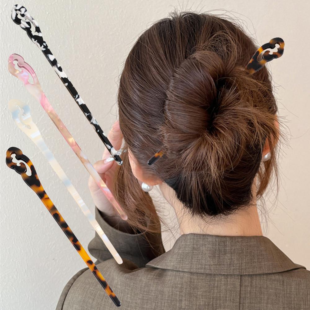 Cloud Chinese Hair Stick Vintage Acetate Marbled Women Hairpins Headdress Headwear Hair Stick Bun Jewelry Hair Accessories