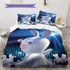 Rabbids Invasion Smile Bedding Quilt Set Quilt Cover Pillowcase Home Decoration Birthday Gift (1 * duvet cover + 2 * pillowcase, without core)